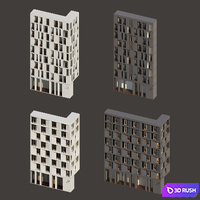 Architectural facades 3D Model Corona
