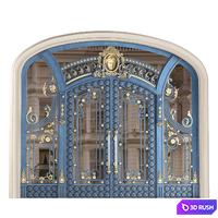 Entrance classic door. Entrance classic door 3D Model Vray, Corona