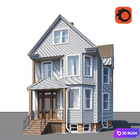 House 01 3D Model Corona