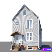 House 01 3D Model Corona