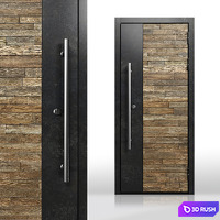 Front door 8 3D Model Vray, Corona