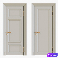 Classic interior doors 3D Model Corona