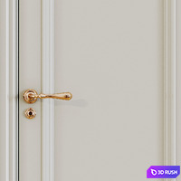 Classic interior doors 3D Model Corona
