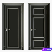 Classic interior doors 3D Model Corona
