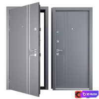 Entrance metal door Vista (Zimen) 3D Model Vray, Corona