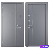 Entrance metal door Vista (Zimen) 3D Model Vray, Corona