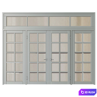 Classic interior doors 3D Model Vray, Corona