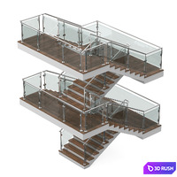 Reproducible stairs 2 3D Model Vray, Corona