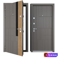 Entrance metal door of Grattel (Straj) 3D Model Vray, Corona