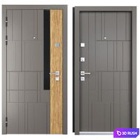 Entrance metal door of Grattel (Straj) 3D Model Vray, Corona