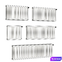 Standart radiator battery 3D Model Vray, Corona