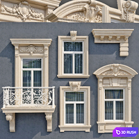 Windows in the style of modern classic 6 3D Model Vray
