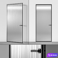 Glas Italia interior door 3D Model Corona