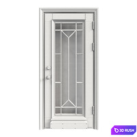 Front door 11 3D Model Vray, Corona