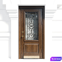 Front door 12 3D Model Vray, Corona