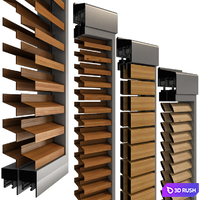 Sliding shutter screens for windows and doors 3D Model Vray, Corona