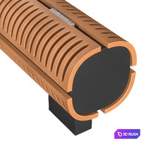Floor convector JAGA KnockOnWood 3D Model Corona