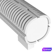 Floor convector JAGA KnockOnWood 3D Model Corona