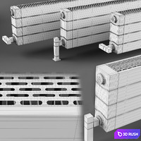 King Vent Convector Radiator 3D Model Vray