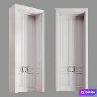 Classical door 3D Model Corona