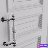 Classical door 3D Model Corona