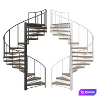 Spiral staircase 3D Model Corona