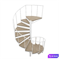 Spiral staircase 3D Model Corona