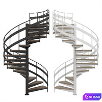 Spiral staircase 3D Model Corona