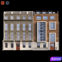 Building 3D Model Vray, Corona