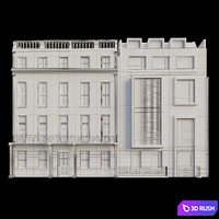 Building 3D Model Vray, Corona