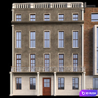 Building 3D Model Vray, Corona