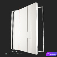 Pivot Entrance Door by Saota 3D Model Vray