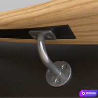 Spiral staircase 3D Model Vray, Corona