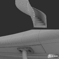Spiral staircase 3D Model Vray, Corona