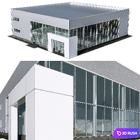 Modern Residential Building 24 3D Model Corona