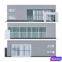 Modern Residential Building 24 3D Model Corona