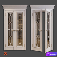 Interior door 3D Model Corona