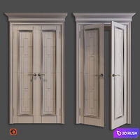 Interior door 3D Model Corona