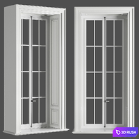 Classic window 3D Model Corona