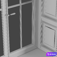 Classic window 3D Model Corona
