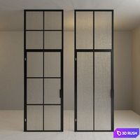 Glass partition. Door. 94 3D Model Vray, Corona