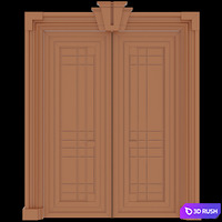 Door 3D Model Corona