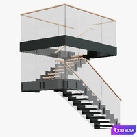 Stairs 3D Model Corona