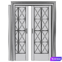 Contemporary interior doors №95 3D Model Vray