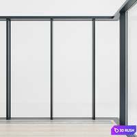 Panoramic glazing 2 3D Model Vray, Corona