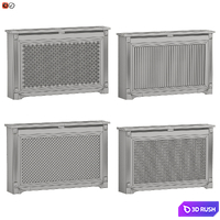 Decorative radiator screen set_04 3D Model Vray, Corona