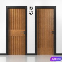 Entrance door collection v1 3D Model Vray, Corona