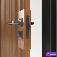 Entrance door collection v1 3D Model Vray, Corona