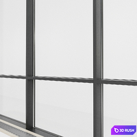 Panoramic glazing. Stained glass. 52 3D Model Vray, Corona