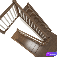 Stairs 3D Model Vray, Corona